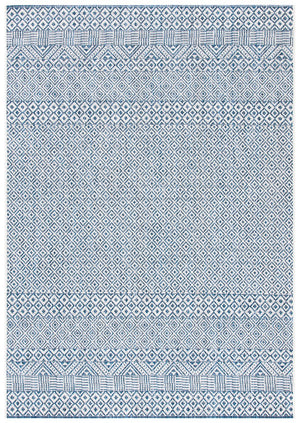 Courtyard  Outdoor Power Loomed 85.4% Polypropylene, 10.4% Polyester, 4.2% Latex Rug Blue / Navy