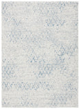 Courtyard 8000 Indoor/Outdoor Power Loomed 85.4% Polypropylene - 10.4% Polyester - 4.2% Latex Rug in Grey, Navy 8ft x 10ft