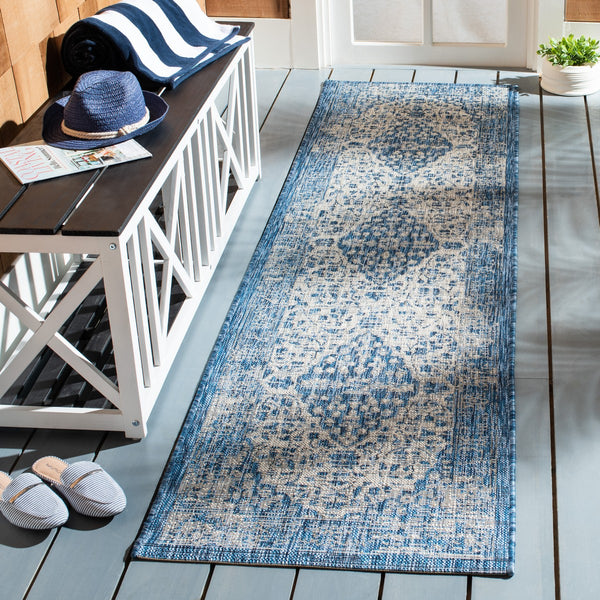 Safavieh Courtyard 8720 Power Loomed 85.4% Polypropylene/10.4% Polyester/4.2% Latex Outdoor Rug CY8720-36812-28