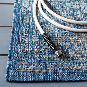 Safavieh Courtyard 8720 Power Loomed 85.4% Polypropylene/10.4% Polyester/4.2% Latex Outdoor Rug CY8720-36812-5