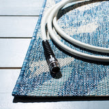 Courtyard  Outdoor Power Loomed 85.4% Polypropylene, 10.4% Polyester, 4.2% Latex Rug Navy / Blue