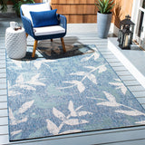 Courtyard  Outdoor Power Loomed 85.4% Polypropylene, 10.4% Polyester, 4.2% Latex Rug Navy / Blue