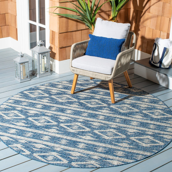 Safavieh Courtyard 8863 Power Loomed 85.4% Polypropylene/10.4% Polyester/4.2% Latex Outdoor Rug CY8863-36821-7R