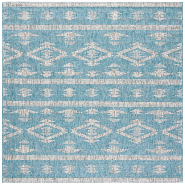 Safavieh Courtyard 8863 Power Loomed 85.4% Polypropylene/10.4% Polyester/4.2% Latex Outdoor Rug CY8863-37121-7SQ
