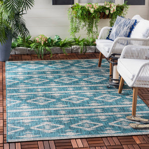 Safavieh Courtyard 8863 Power Loomed 85.4% Polypropylene/10.4% Polyester/4.2% Latex Outdoor Rug CY8863-37221-5