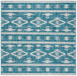 Safavieh Courtyard 8863 Power Loomed 85.4% Polypropylene/10.4% Polyester/4.2% Latex Outdoor Rug CY8863-37221-7SQ