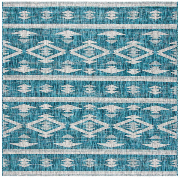 Safavieh Courtyard 8863 Power Loomed 85.4% Polypropylene/10.4% Polyester/4.2% Latex Outdoor Rug CY8863-37221-7SQ