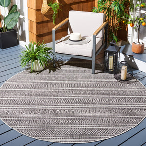 Safavieh Courtyard Power Loomed 85.4% Polypropylene/10.4% Polyester/4.2% Latex Indoor/Outdoor Rug CY8866-37612-5SQ