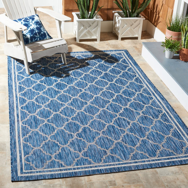 Safavieh Courtyard 8918 PowerLoomed 85.4% Polypropylene/10.4% Polyester/4.2% Latex Indoor/Outdoor Rug CY8918-36821-9