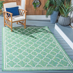 Safavieh Courtyard 8918 PowerLoomed 85.4% Polypropylene/10.4% Polyester/4.2% Latex Indoor/Outdoor Rug CY8918-55721-9