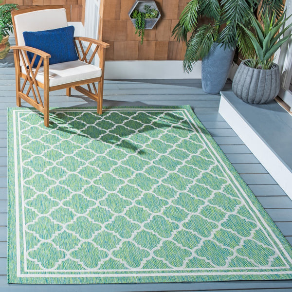 Safavieh Courtyard 8918 PowerLoomed 85.4% Polypropylene/10.4% Polyester/4.2% Latex Indoor/Outdoor Rug CY8918-55721-9