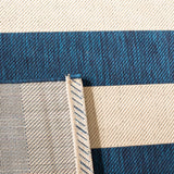 Safavieh Miami Stripe Power Loomed 85.4% Polypropylene/10.4% Polyester/4.2% Latex Outdoor Rug CYB6600-268-5