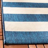 Safavieh Miami Stripe Power Loomed 85.4% Polypropylene/10.4% Polyester/4.2% Latex Outdoor Rug CYB6600-268-5