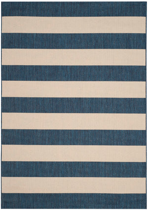 Safavieh Miami Stripe Power Loomed 85.4% Polypropylene/10.4% Polyester/4.2% Latex Outdoor Rug CYB6600-268-5