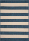 Miami Stripe Power Loomed 85.4% Polypropylene/10.4% Polyester/4.2% Latex Outdoor Rug