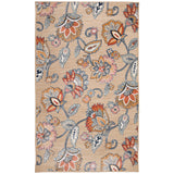 Canyon Ornamental Flower Casual Indoor/Outdoor Power Loomed 87% Polypropylene/13% Polyester Rug