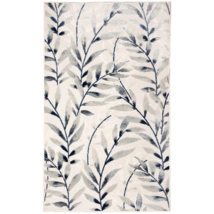 Trans-Ocean Liora Manne Canyon Vines Casual Indoor/Outdoor Power Loomed 87% Polypropylene/13% Polyester Rug Ivory 7'8" x 9'10"