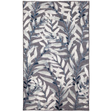 Trans-Ocean Liora Manne Canyon Vines Casual Indoor/Outdoor Power Loomed 87% Polypropylene/13% Polyester Rug Charcoal 7'8" x 9'10"