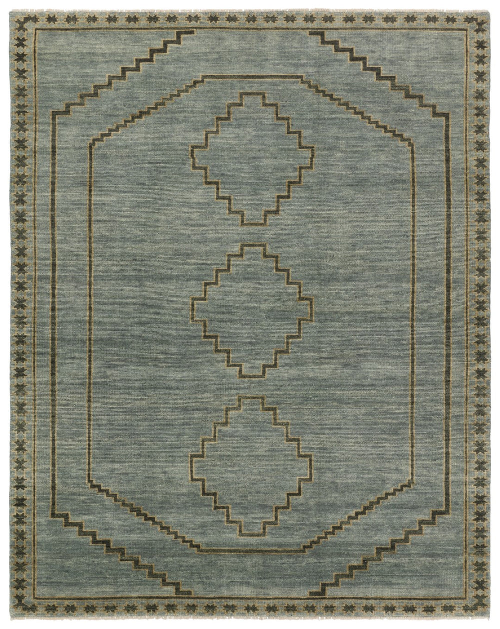 Jaipur Living Cyprus Paphos CYP01 Hand Knotted Handmade Indoor Persian Knot 3/25 Southwestern Rug Blue 10' x 14'
