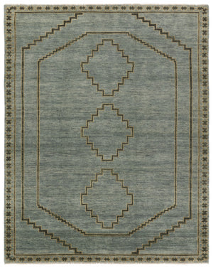 Jaipur Living Cyprus Paphos CYP01 Hand Knotted Handmade Indoor Persian Knot 3/25 Southwestern Rug Blue 10' x 14'