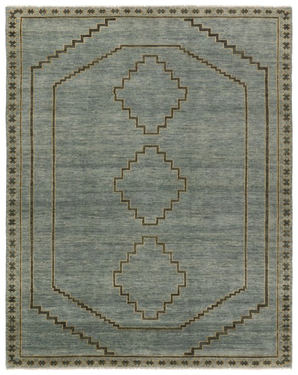 Jaipur Living Cyprus Paphos CYP01 Hand Knotted Handmade Indoor Persian Knot 3/25 Southwestern Rug Blue 10' x 14'