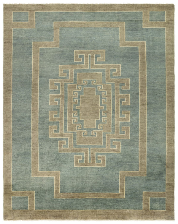 Jaipur Living Cyprus Kyrenia CYP05 Hand Knotted Handmade Indoor Persian Knot 3/25 Southwestern Rug Blue 10' x 14'
