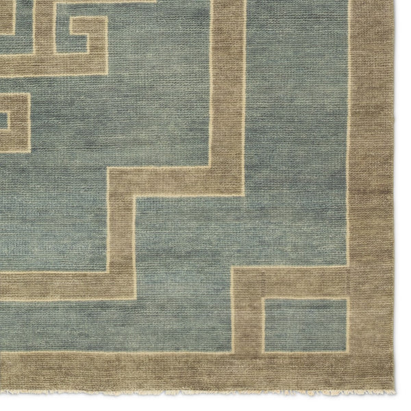 Jaipur Living Cyprus Kyrenia CYP05 Hand Knotted Handmade Indoor Persian Knot 3/25 Southwestern Rug Blue 10' x 14'