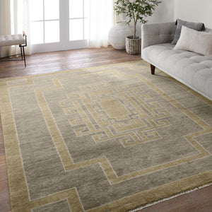 Jaipur Living Cyprus Kyrenia CYP06 Hand Knotted Handmade Indoor Persian Knot 3/25 Southwestern Rug Gray 10' x 14'