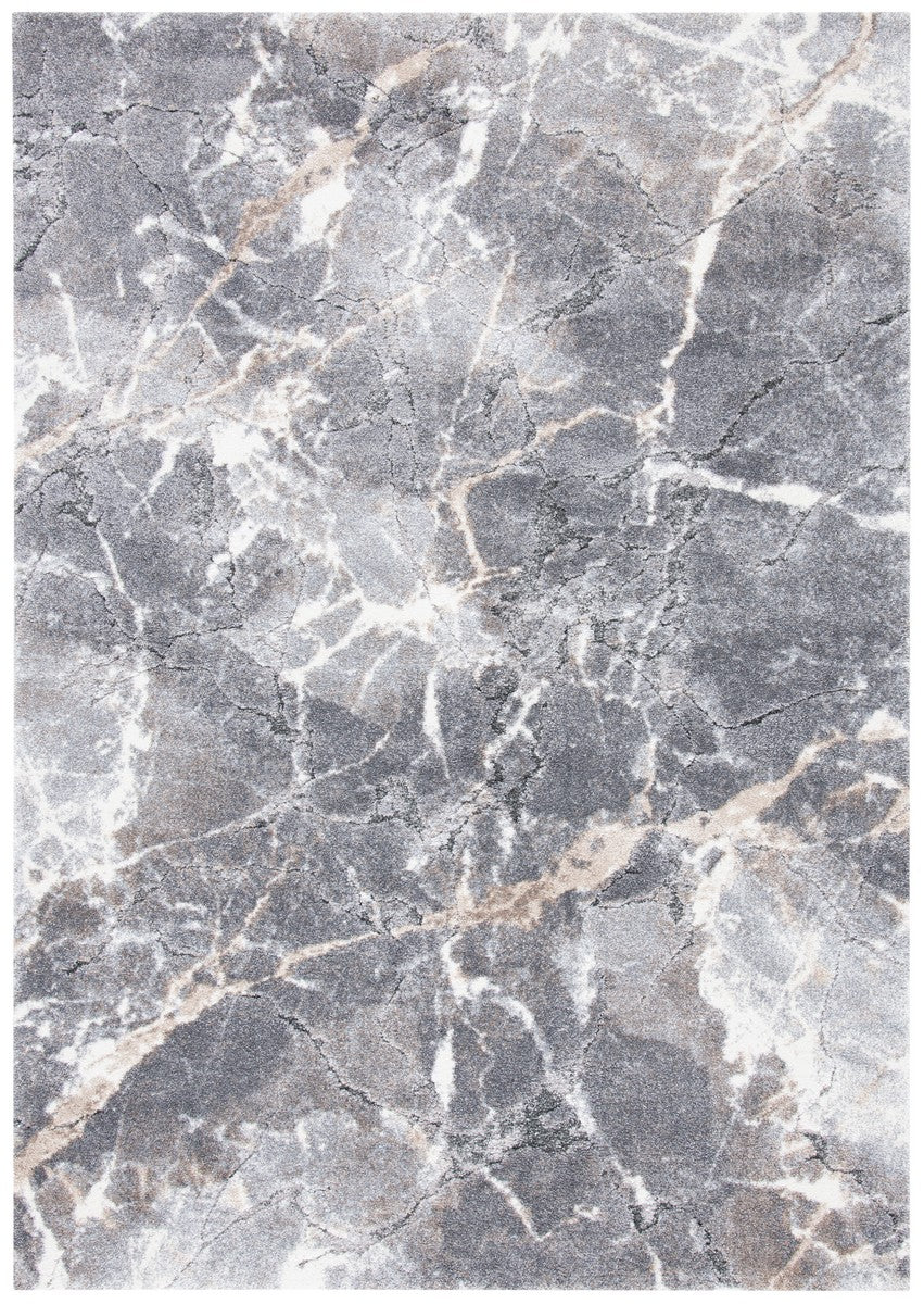 Safavieh Cyrus Shag 114 Power Loomed Polpropylene + Polyester Shrink Shag & Flokati Rug CYR114G-5