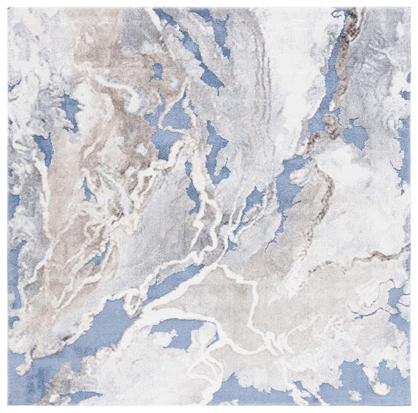 Safavieh Cyrus Shag 121 Power Loomed Polpropylene + Polyester Shrink Rug CYR121M-7SQ