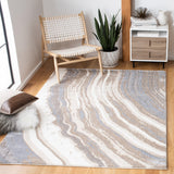 Safavieh Cyrus Shag 126 Power Loomed Polpropylene + Polyester Shrink Shag & Flokati Rug CYR126A-9