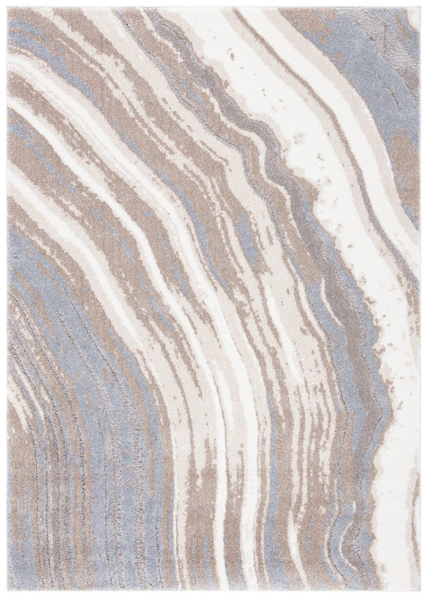 Safavieh Cyrus Shag 126 Power Loomed Polpropylene + Polyester Shrink Shag & Flokati Rug CYR126A-5