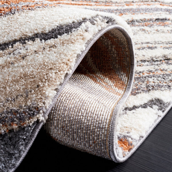 Safavieh Cyrus Shag 134 Power Loomed Polpropylene + Polyester Shrink Rug CYR134F-5