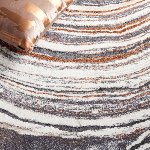 Safavieh Cyrus Shag 134 Power Loomed Polpropylene + Polyester Shrink Rug CYR134F-5