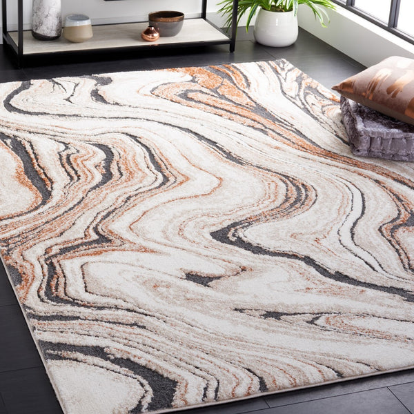 Safavieh Cyrus Shag 136 Power Loomed Polpropylene + Polyester Shrink Rug CYR136A-5