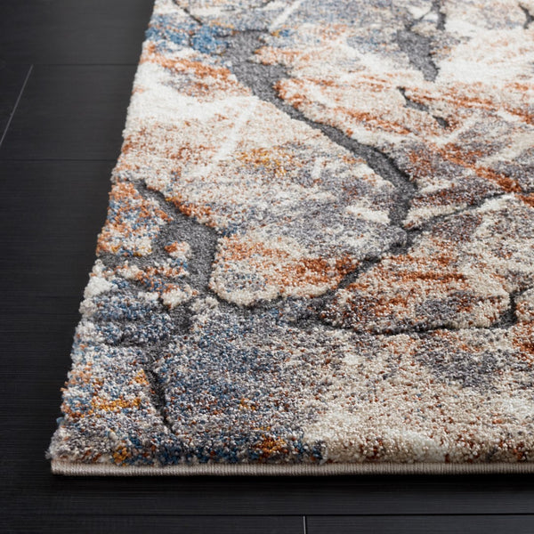 Safavieh Cyrus Shag 140 Power Loomed Polpropylene + Polyester Shrink Rug CYR140F-5