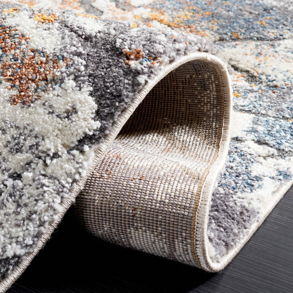 Safavieh Cyrus Shag 142 Power Loomed Polpropylene + Polyester Shrink Rug CYR142F-5