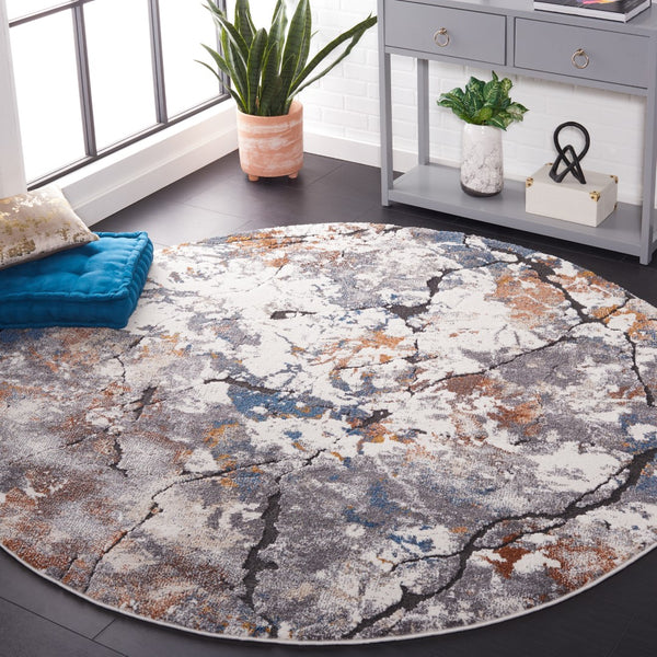 Safavieh Cyrus Shag 142 Power Loomed Polpropylene + Polyester Shrink Rug CYR142F-9