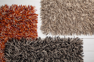 Chandra Rugs Cyrah 100% Wool Hand-Woven Contemporary Shag Rug Black/Taupe/Ivory 9' x 13'