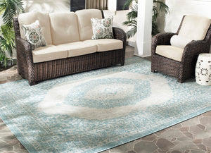 Safavieh Cys2019 Power Loomed 85.4% Polypropylene/10.4% Polyester/4.2% Latex Outdoor Rug CYS8751-37112-8