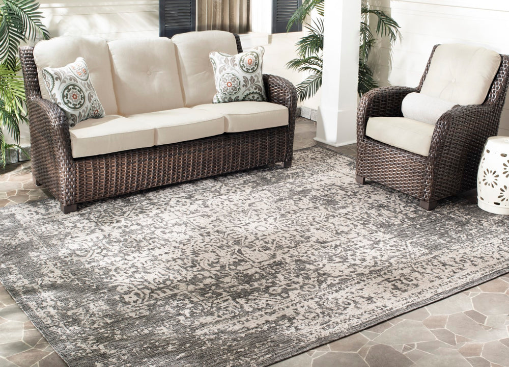 Safavieh Cys2020 Power Loomed 85.4% Polypropylene/10.4% Polyester/4.2% Latex Outdoor Rug CYS8522-363-8