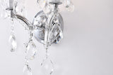 Bethel Metal & Crystal Wall Sconce in Chrome