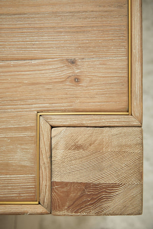 Essentials for Living Bella Antique Canal Extension Dining Table 8039.SGRY-PNE/BGLD