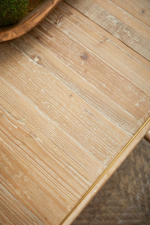 Essentials for Living Bella Antique Canal Extension Dining Table 8039.SGRY-PNE/BGLD