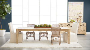 Essentials for Living Bella Antique Canal Extension Dining Table 8039.SGRY-PNE/BGLD