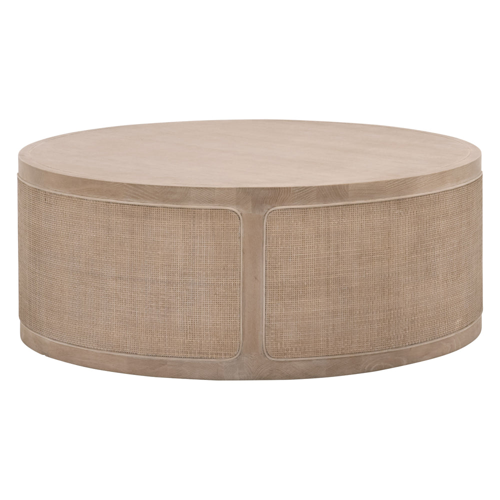 Essentials for Living Bella Antique Cane Coffee Table 8091.SGRY-OAK/CN