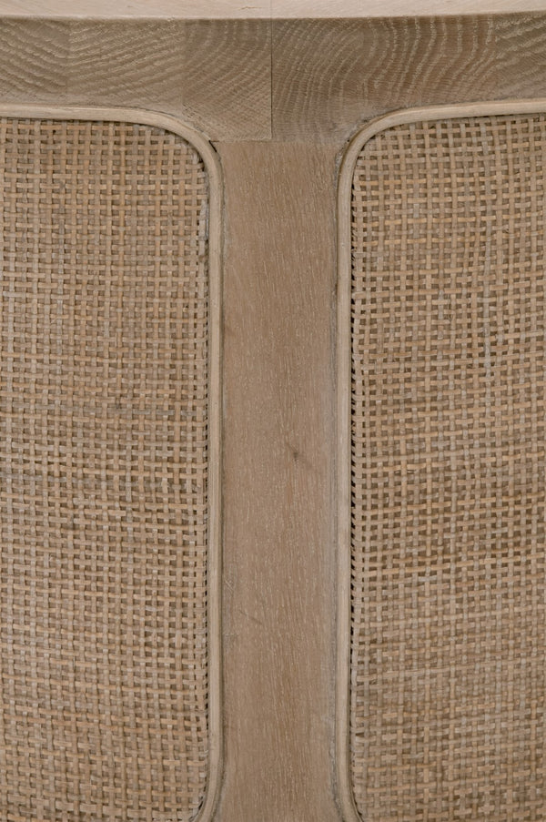 Essentials for Living Bella Antique Cane Coffee Table 8091.SGRY-OAK/CN