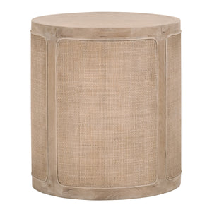 Essentials for Living Bella Antique Cane End Table 8092.SGRY-OAK/CN