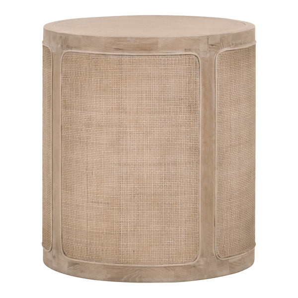 Essentials for Living Bella Antique Cane End Table 8092.SGRY-OAK/CN