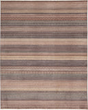 Echo Caprice Machine Woven Polyester Striped Traditional Area Rug